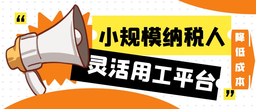 小规模企业灵活用工结算平台降低企业成本！合规取得入账凭证搞定个税问题！